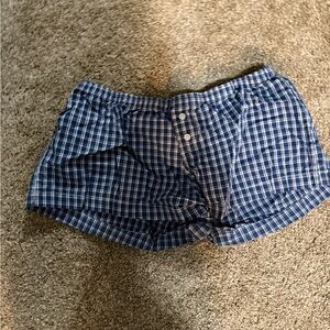 Brandy Melville Navy Checkered Women's Shorts